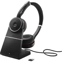 Jabra Evolve 75 SE UC Casque Stéréo de Bureau + Station de Charge
