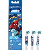 Oral-B Brosses à dents adaptables Spiderman 3 pièces