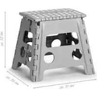 Zeller Present Tabouret pliant (37 x 28 x 32 cm)