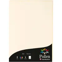 Pollen Clairefontaine Pollen - Crème - A4 (210 x 297 mm) - 120 g/m² - 50 unités papier uni