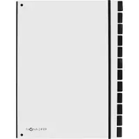 Pagna Chemise de bureau A4 Trend White, 12 compartiments (A4)