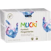 Kreul 2319 Ensemble de peinture au doigt 6 x 150 ml