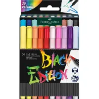 Faber-Castell Marqueurs Magiques - Black Édition - 20 pièces - - UneTaille - Marqueur