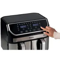 Ariete Friteuse à air 9L Double panier 11 programmes Noir Argent