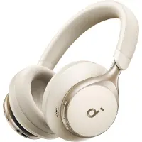 Soundcore Casque sans fil circum-auriculaire Soundcore Space One, réduction de bruit active adaptative, haute résolution, Bluetooth 5.3, blanc