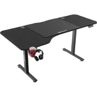 Pro-Tec Table réglable en hauteur « Stryn » 160 x 75 cm, à réglage électrique, fonction mémoire, noir
