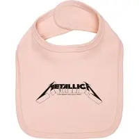 Metallica Bavoir de - Metal-Kids - Logo - pour Enfants - rose clair - Taille Standard