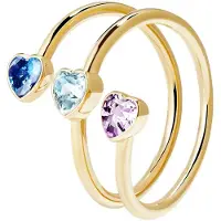 Victoria Hyde Bague 'Estella' saphir / aqua / or / rose
