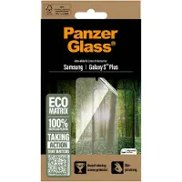 PanzerGlass Protection d'écran Matrix Recycled Ultra-Wide Fit Anti-bactérienne avec applicateur Samsung Galaxy S25 Plus