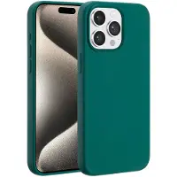 Accezz Coque Liquid Silicone avec MagSafe Apple iPhone 15 Pro Max - Forest Green