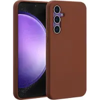 Accezz Coque Liquid Silicone avec MagSafe Samsung Galaxy S23 FE - New Tea Brown