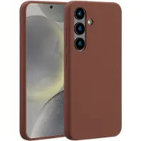 Accezz Coque Liquid Silicone avec MagSafe pour Samsung Galaxy S24 - New Tea Brown