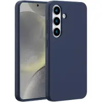 Accezz Coque Liquid Silicone avec MagSafe Samsung Galaxy S25 - Bleu foncé