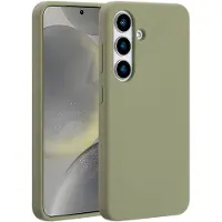 Accezz Coque Liquid Silicone avec MagSafe Samsung Galaxy S25 - Cooper Green
