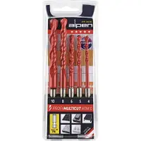 Alpen Profi Multicut Atm 5 4-5-6-8-10 Multi-material Drill Orange