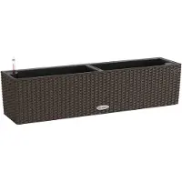 Lechuza Jardinière BALCONERA Cottage 80 ALL-IN-ONE Moka