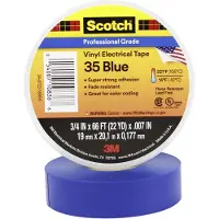 Scotch Ruban Isolant Scotch 35 Scotch Scotch35-19x20bl Bleu (l X L) 20 M X 19 Mm Résine Caoutchouc 1 Pc(s)