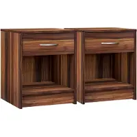 Deuba 2x Table de chevet Merano 40x50x35cm