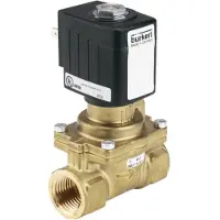 Burkert Électrovanne G3/8'' NO Laiton FKM 0.2-16bar/3-232psi 110VAC Anti Coup De Bélier 6281 330987