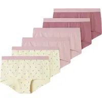 Name it Hipster Floral Panties 6 Units Jaune,Rose 9-10 Years Fille