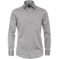 Venti Homme Venti Modern Fit Chemise argent, Faux uni