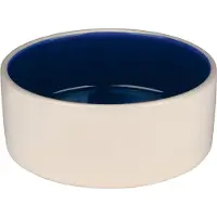 Trixie Ecuelle Céramique - 1 L/Ø 18 Cm, Crème/Bleu