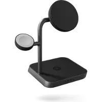 ZENS 3-en-1 MagSafe et Qi2 Chargeur Sans Fil 15 W avec Support et Support pour Watch