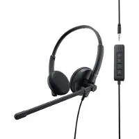 Dell WH1022 Avec fil Arceau Appels/Musique Noir