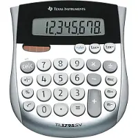 Texas Instruments TI-1795 SV - Calculatrice de bureau - 8 chiffres - panneau solaire, pile