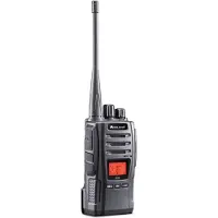 Midland G13 Radio, PMR446 16 canaux, chargeur sur pied, pack de batteries 2600 mAh (C1462) (12 km), Talkie walkie, Noir