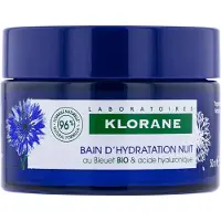 Klorane Bleuet Organic masque de nuit à l'acide hyaluronique 50 ml