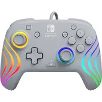 PDP Manette Filaire Officielle Switch Afterglow Wave Grise
