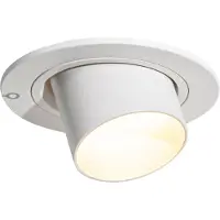 QAZQA Spot encastré moderne blanc GU10 rond orientable 35 mm - Installa