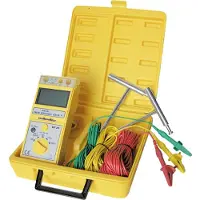 MULTIMETRIX Testeur de résistance de mise à la terre numérique (CAT III 150V, Multimètre portable)