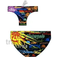 Turbo Writting Swimming Brief Multicolore 3XL Homme