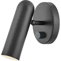 HINKLEY Applique murale LED Dax noire 8 W, blanc chaud, 320 lm, métal, dimensions : 17,1 x 12,1 x 12,1 cm, IP20,