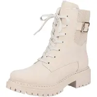 Rieker Bottines à lacets beige clair