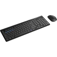 Rapoo Clavier sans fil + Souris sans fil 8100M AZERTY BE Noir