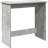 vidaXL Bureau gris béton 80x40x75 cm Bois composite