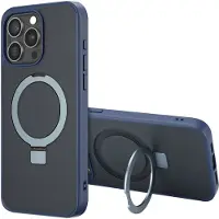 Accezz Coque Ring Stand avec MagSafe Apple iPhone 15 Pro Max - Bleu