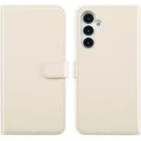 Selencia Étui portefeuille en cuir véritable Samsung Galaxy A16 - Greige