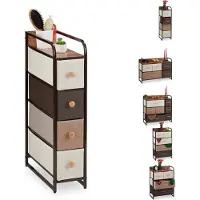 Relaxdays Armoire avec tiroirs différents designs (20 x 49.50 x 84.50 cm)