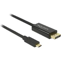 DeLOCK Câble USB-C vers DisplayPort (mode DP alternatif) 4K à 60 Hz, 1 m - Noir