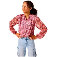 Garcia B52431 Long Sleeve Shirt Rose 10-11 Years Filles
