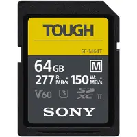 Sony SDXC 64Go Classe 10 UHS-II U3 V60 TOUGH R277 W150Mo/s