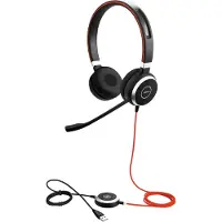 Jabra Evolve 40 MS Casque de bureau Filaire Stéréo USB-A