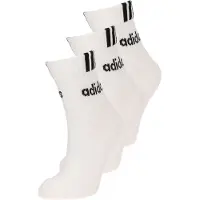 Adidas Chaussettes de sport '3-Stripes Linear' noir / blanc