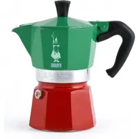 Bialetti Cafetière Moka Express Italia Tricolor Collection 3 Tasses