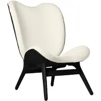UMAGE A Conversation Piece Lounge Chaise longue Black Oak | Teddy White