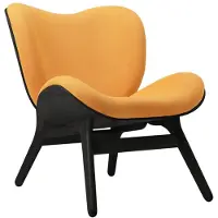 UMAGE A Conversation Piece Chaise Longue Low Black Oak | Tangerine